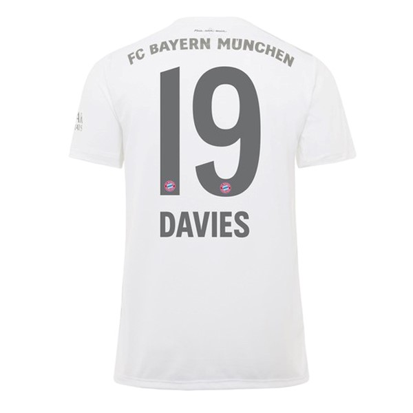 Camiseta Bayern Munich NO.19 Davies Segunda equipación 2019-2020 Blanco